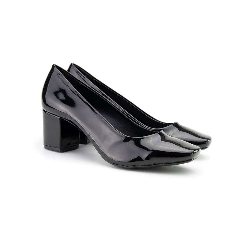 sapato social feminino preto verniz